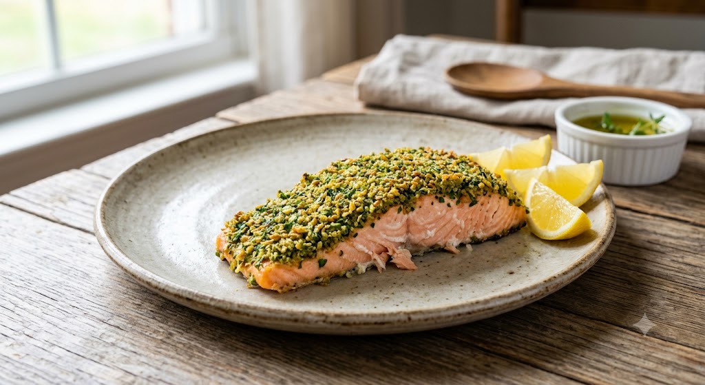Salmão com Crosta de Ervas